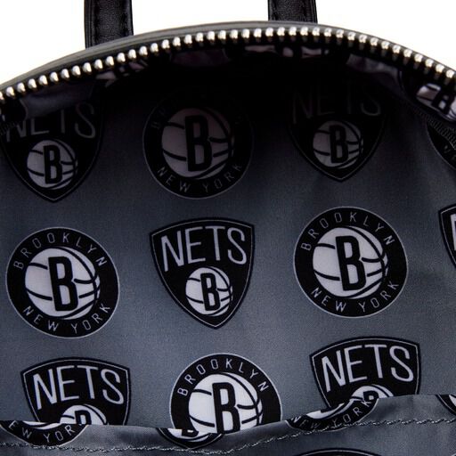 NBA Brooklyn Nets Basketball Logo Mini Backpack - Figurine Bags NBA - vue 5