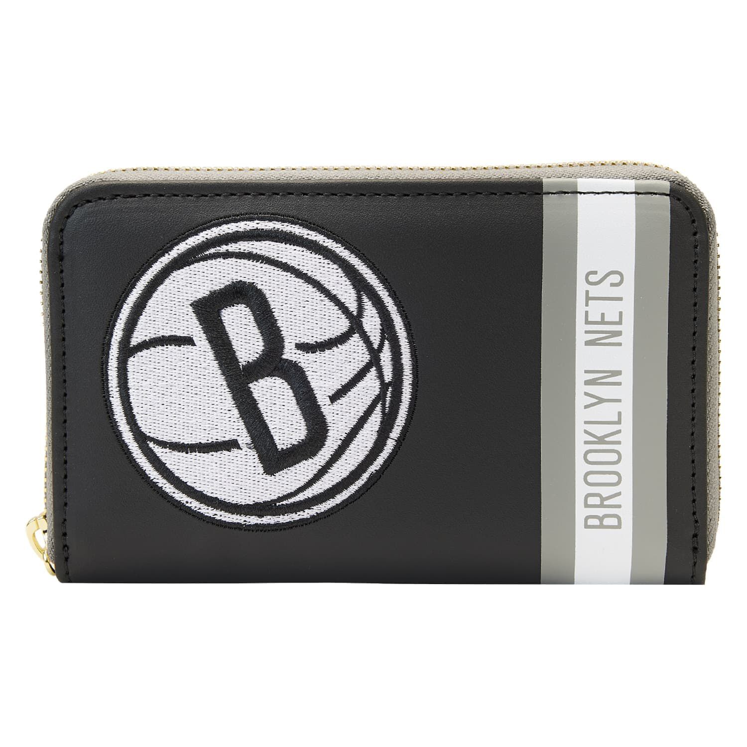 NBA Brooklyn Nets Patch Icons Zip Around Wallet - Figurine Wallets