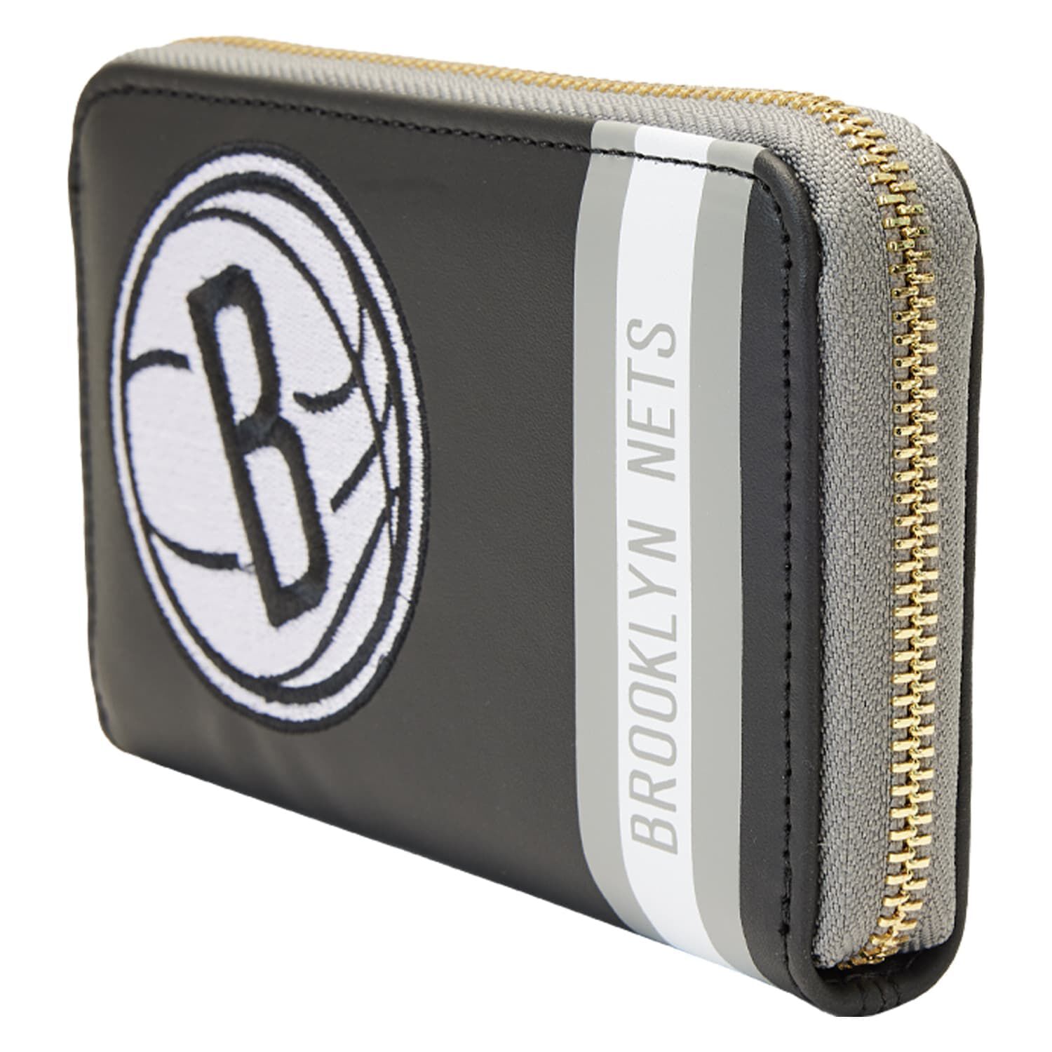 NBA Brooklyn Nets Patch Icons Zip Around Wallet - Figurine Wallets NBA - vue 3