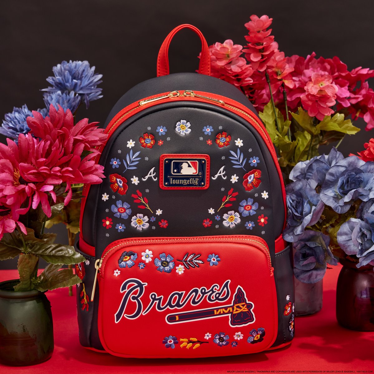 MLB Atlanta Braves Floral Mini Backpack - Figurine Bags MLB - vue 2