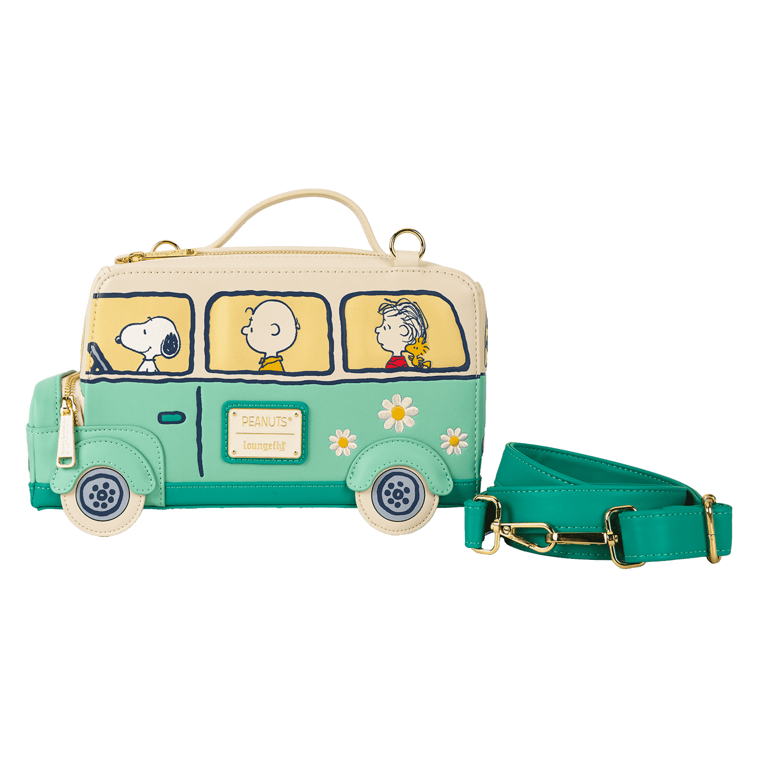 Peanuts Gang Road Trip Bus Light Up Figural Crossbody Bag - Figurine Bags