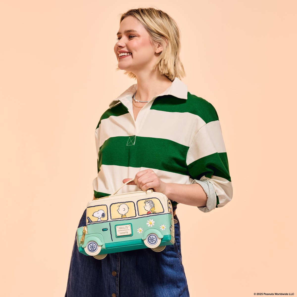 Peanuts Gang Road Trip Bus Light Up Figural Crossbody Bag - Figurine Bags Peanuts - vue 2