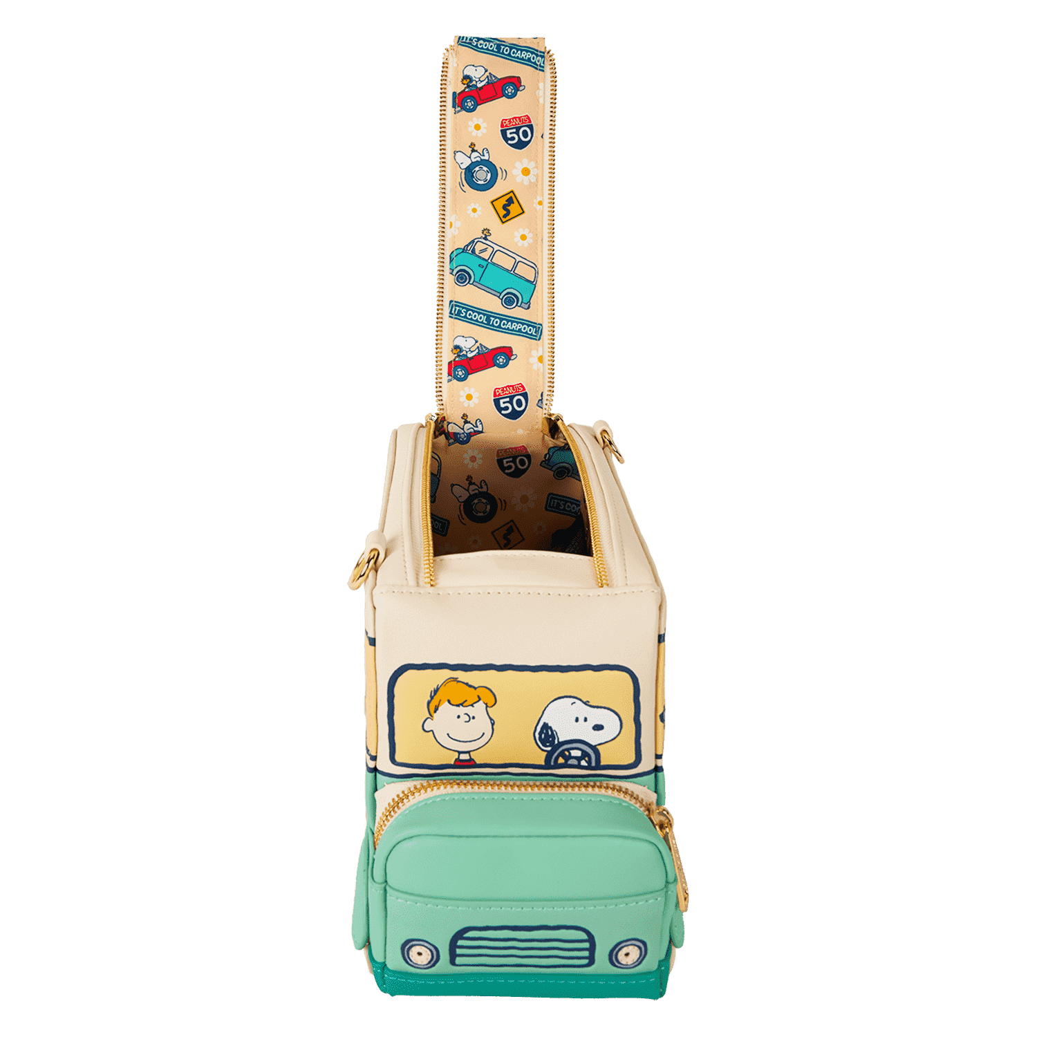 Peanuts Gang Road Trip Bus Light Up Figural Crossbody Bag - Figurine Bags Peanuts - vue 8