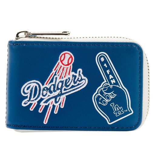 MLB LA Dodgers Patches Accordion Zip Around Wallet - Figurine Wallets