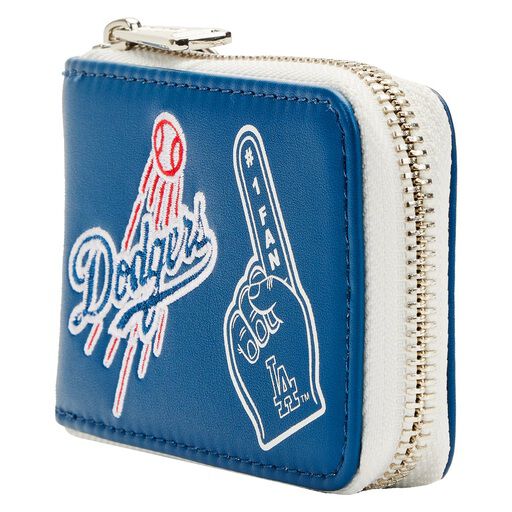 MLB LA Dodgers Patches Accordion Zip Around Wallet - Figurine Wallets MLB - vue 3