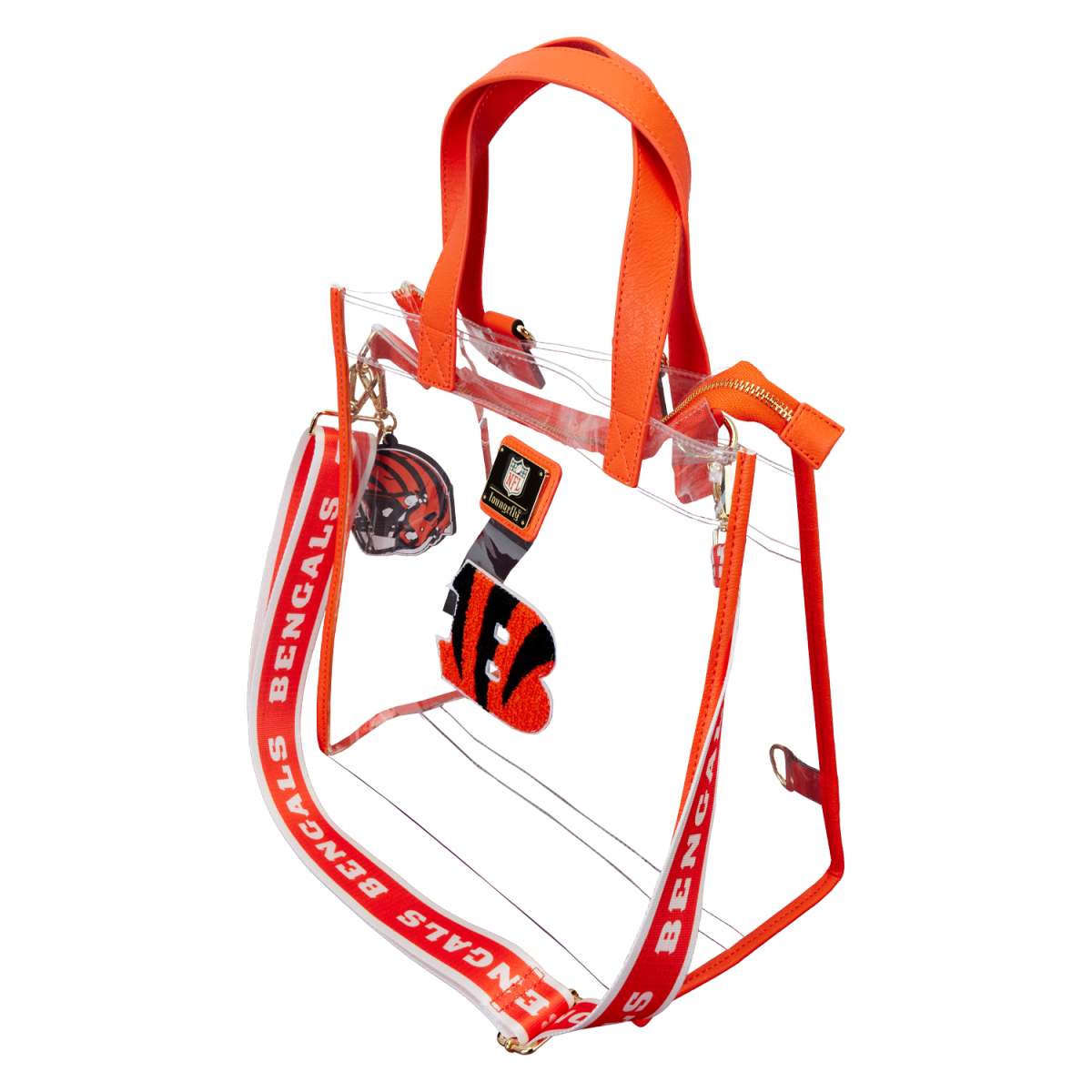 NFL Cincinnati Bengals Clear Convertible Backpack & Tote Crossbody Stadium Bag - Figurine Bags NFL - vue 4