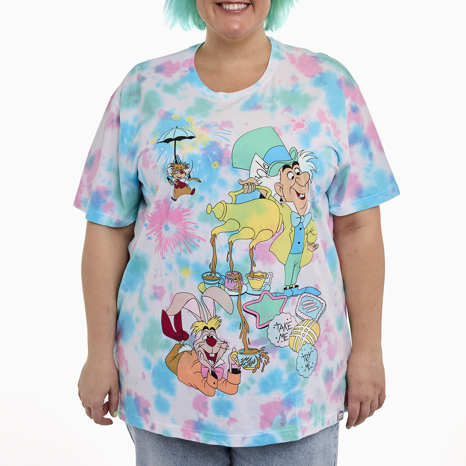 Alice in Wonderland Unbirthday Tie-Dye Unisex Tee - Figurine Apparel