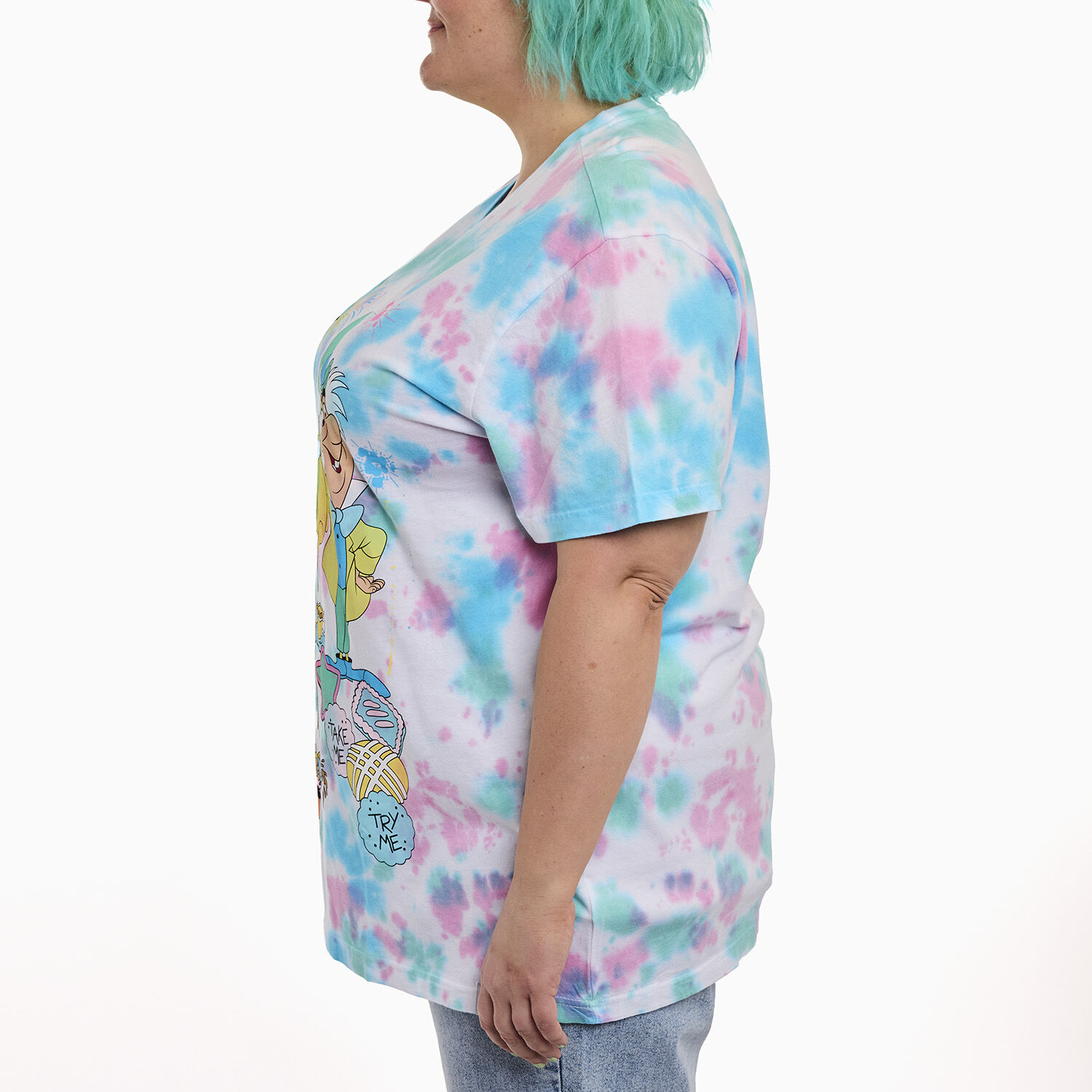 Alice in Wonderland Unbirthday Tie-Dye Unisex Tee - Figurine Apparel Disney - vue 3