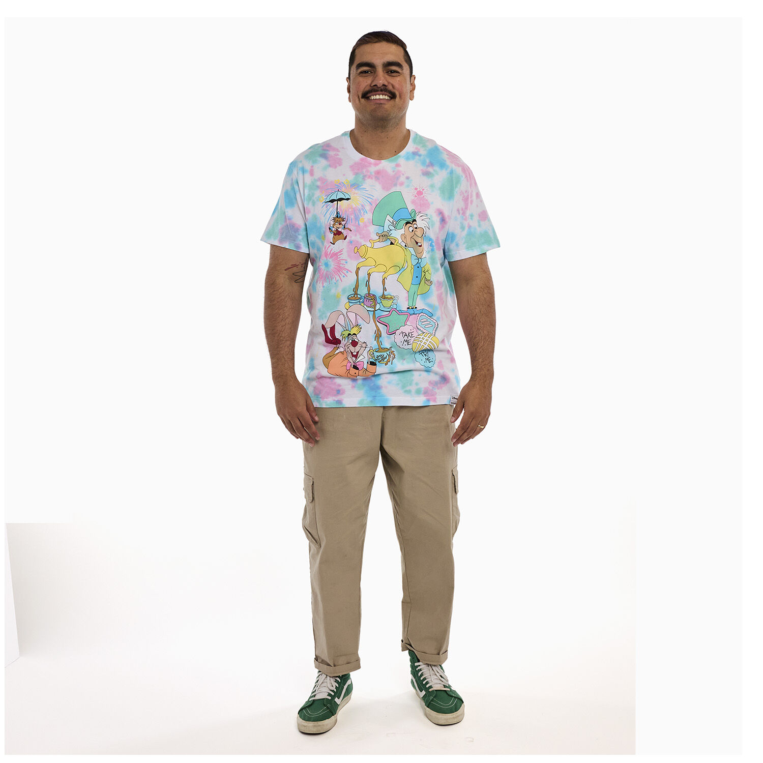 Alice in Wonderland Unbirthday Tie-Dye Unisex Tee - Figurine Apparel Disney - vue 8