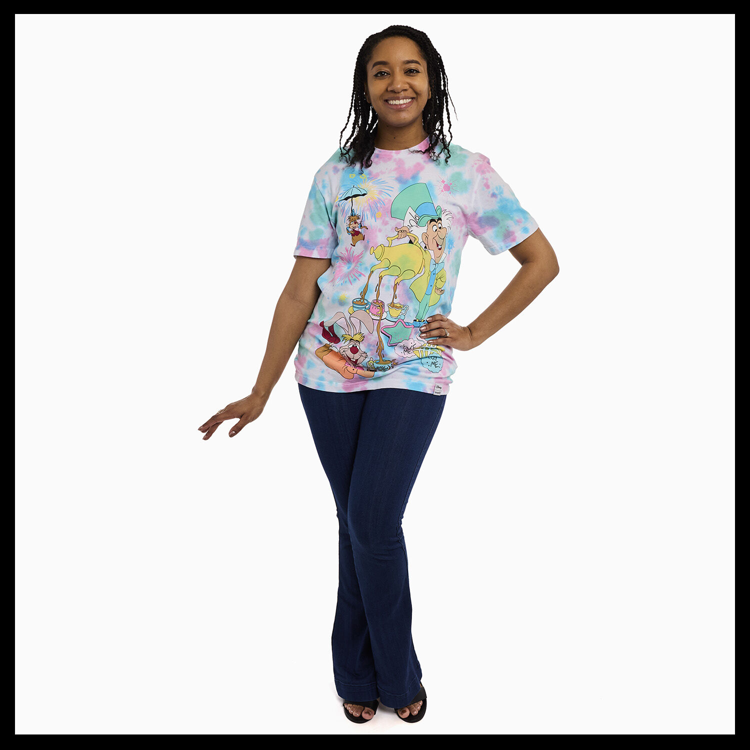 Alice in Wonderland Unbirthday Tie-Dye Unisex Tee - Figurine Apparel Disney - vue 9