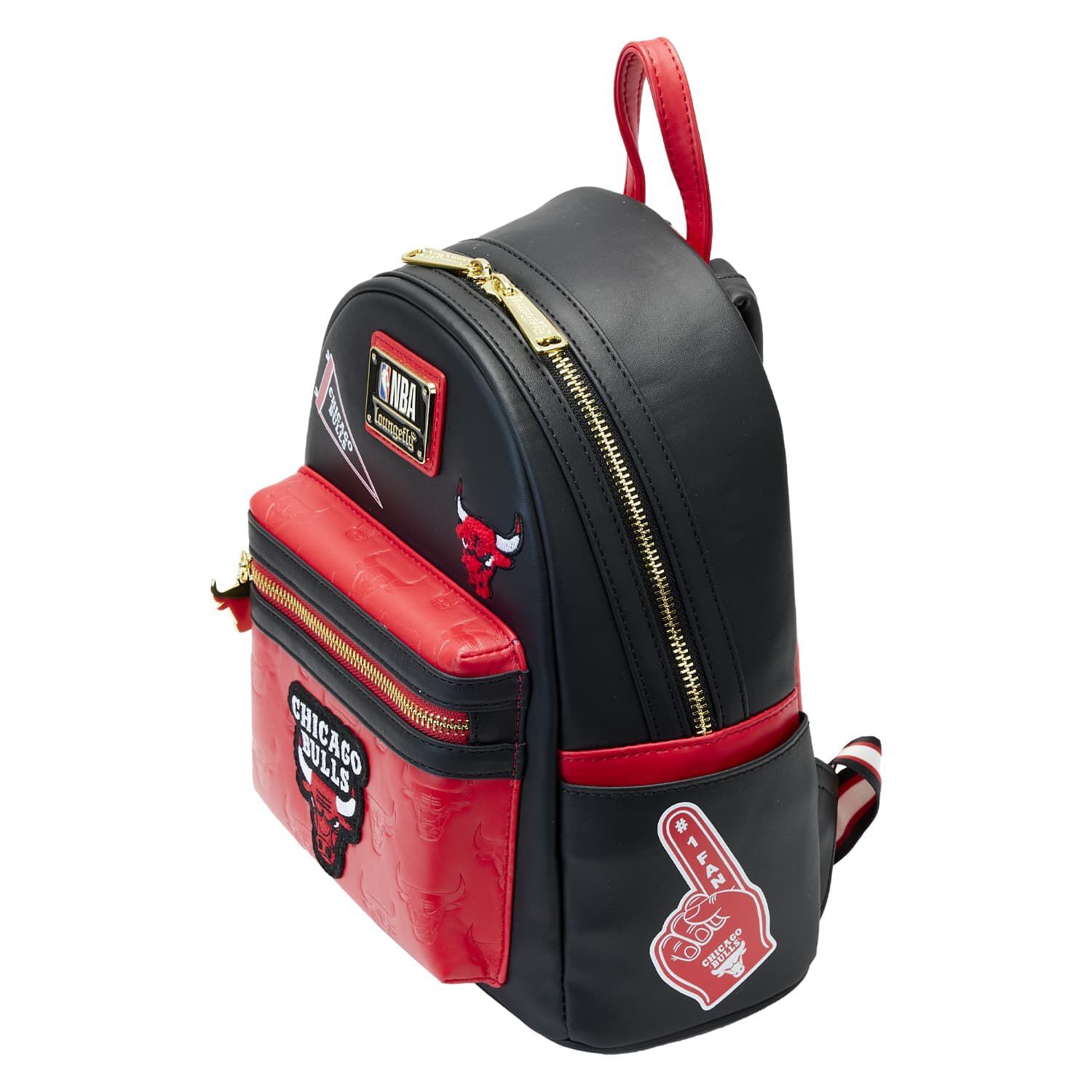 NBA Chicago Bulls Patch Icons Mini Backpack - Figurine Bags NBA - vue 4