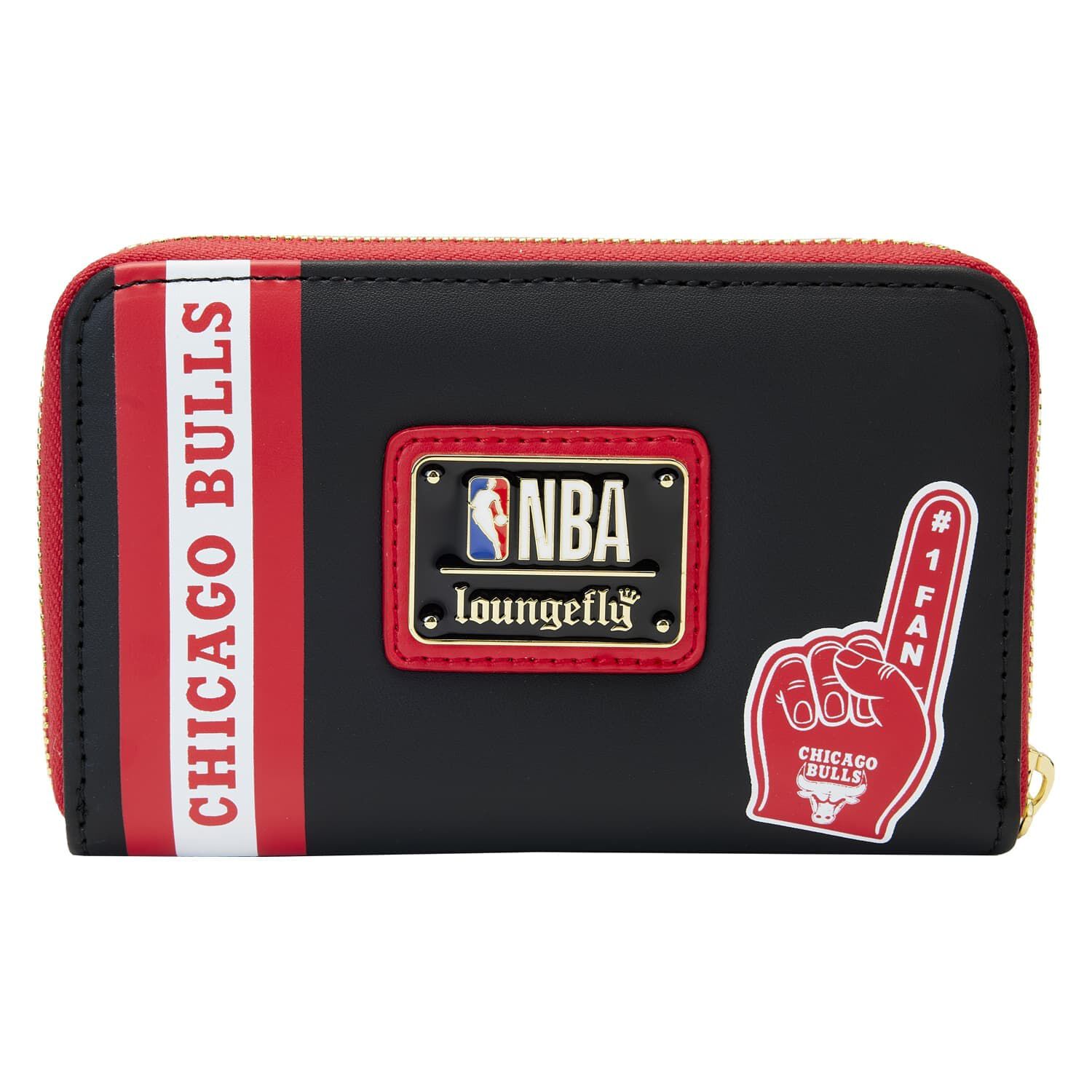 NBA Chicago Bulls Patch Icons Zip Around Wallet - Figurine Wallets NBA - vue 4