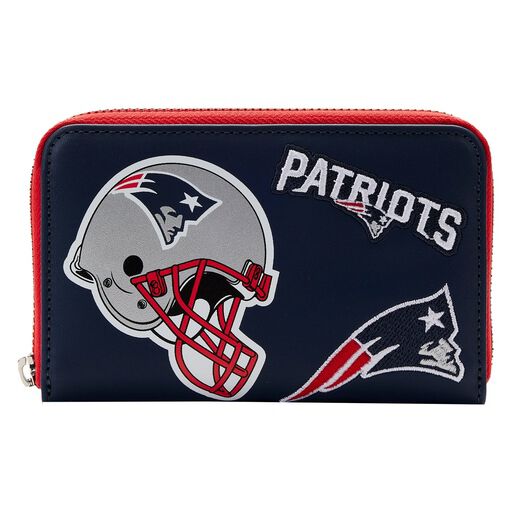 NFL New England Patriots Patches Zip Around Wallet - Figurine Wallets