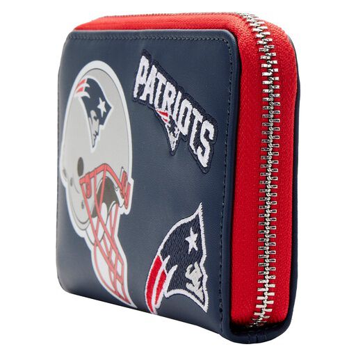 NFL New England Patriots Patches Zip Around Wallet - Figurine Wallets NFL - vue 2