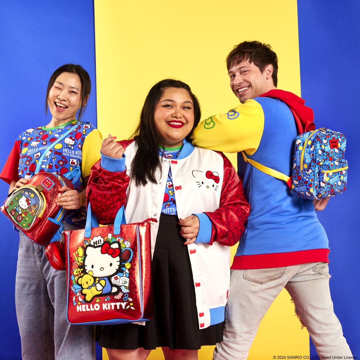 Sanrio Hello Kitty 50th Anniversary Unisex Bomber Jacket - Figurine Apparel Sanrio - vue 4