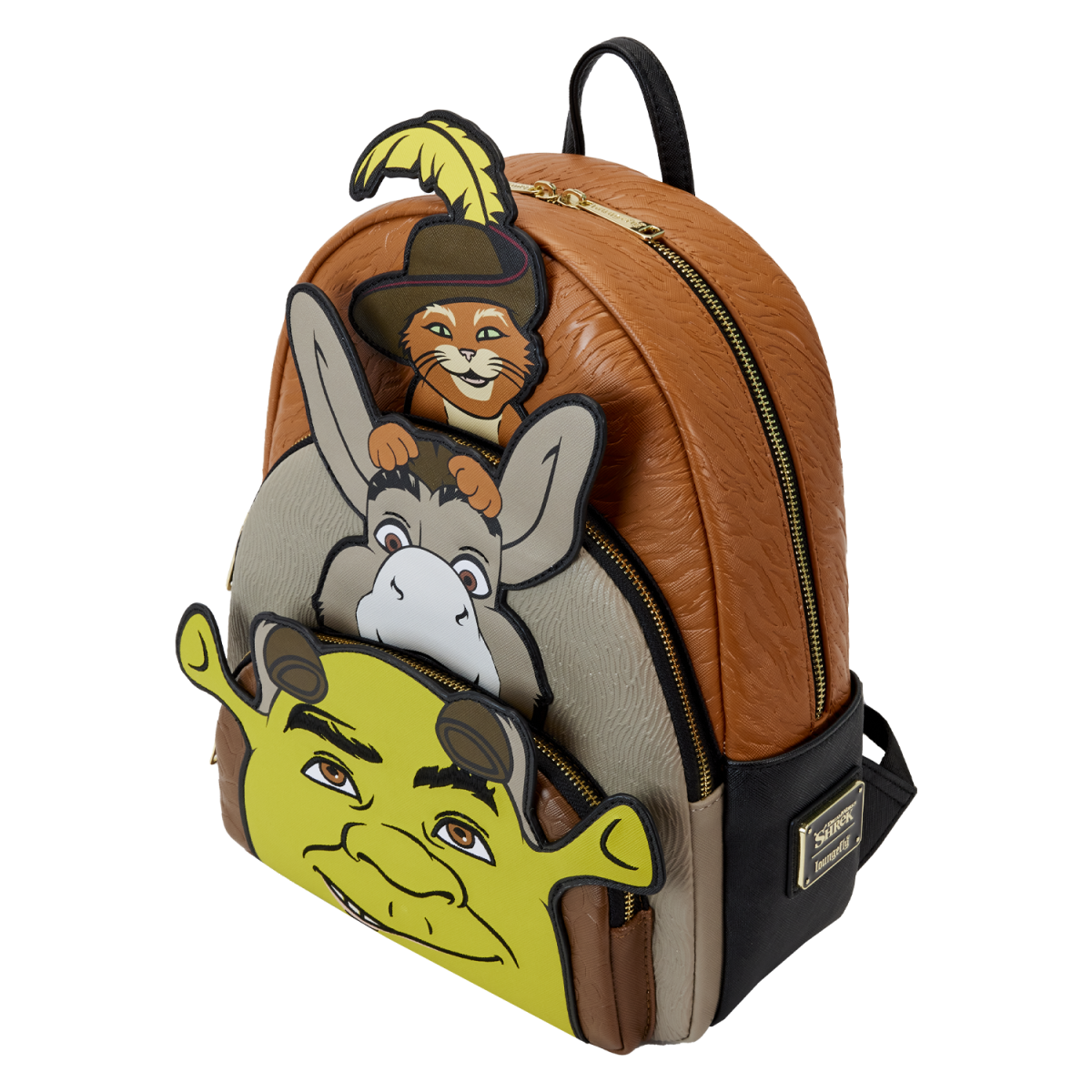 Shrek, Donkey, & Puss in Boots Trio Exclusive Triple Pocket Mini Backpack - Figurine Bags Shrek - vue 4