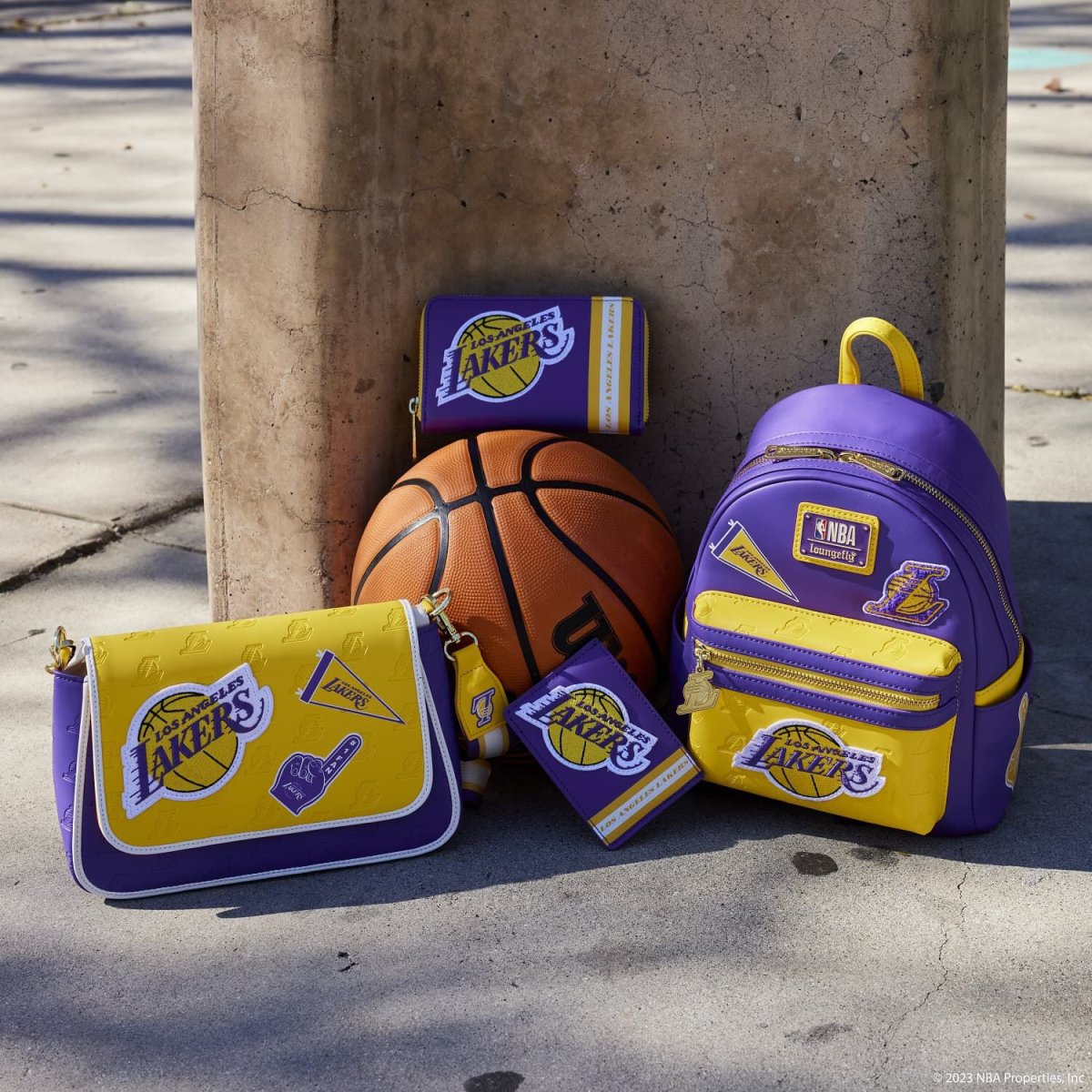 NBA Los Angeles Lakers Patch Icons Mini Backpack - Figurine Bags NBA - vue 2