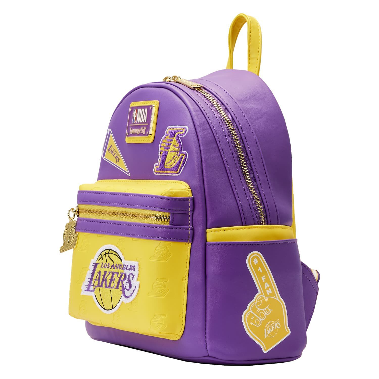 NBA Los Angeles Lakers Patch Icons Mini Backpack - Figurine Bags NBA - vue 3