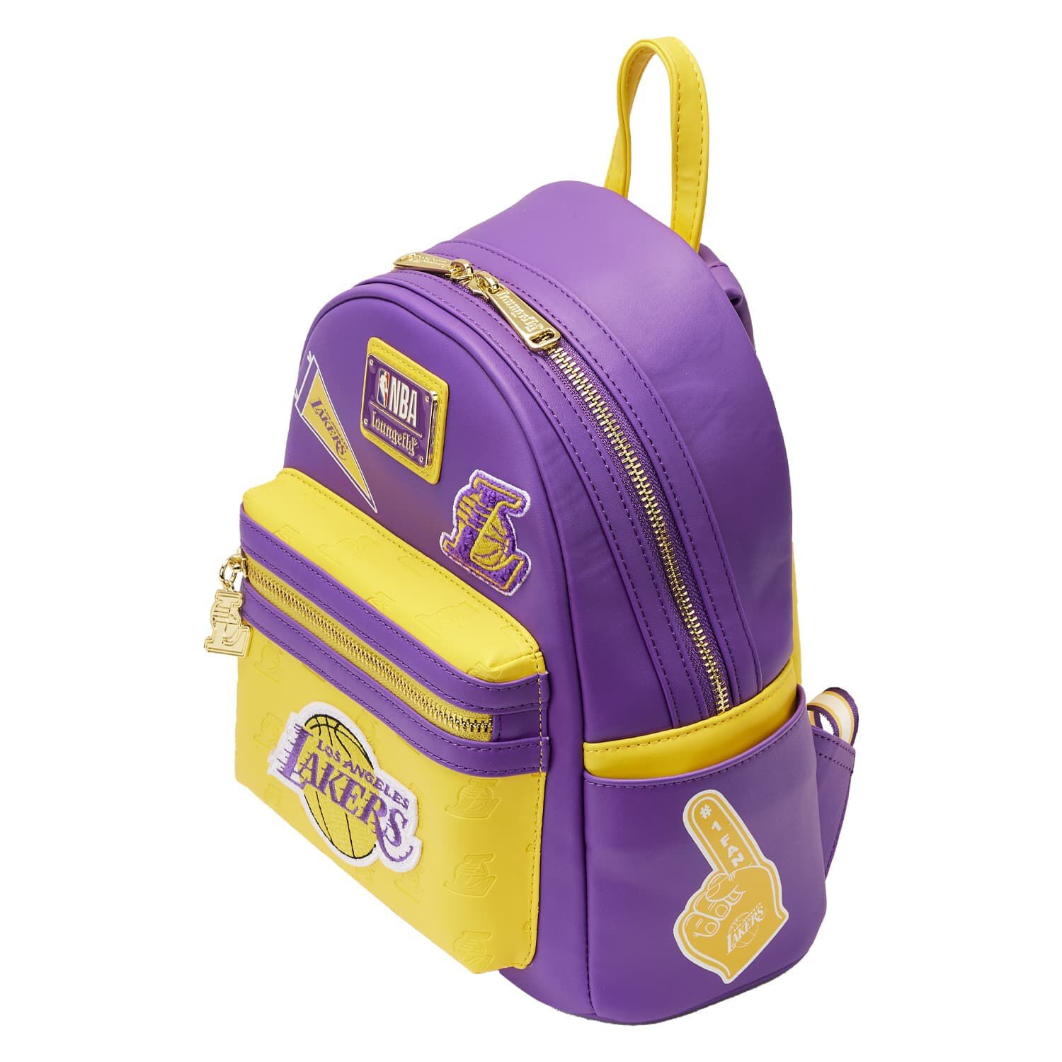 NBA Los Angeles Lakers Patch Icons Mini Backpack - Figurine Bags NBA - vue 4