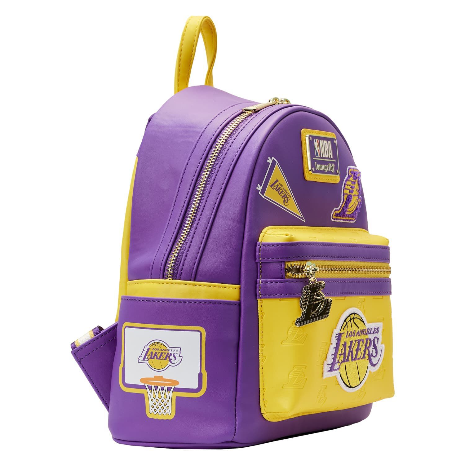NBA Los Angeles Lakers Patch Icons Mini Backpack - Figurine Bags NBA - vue 7