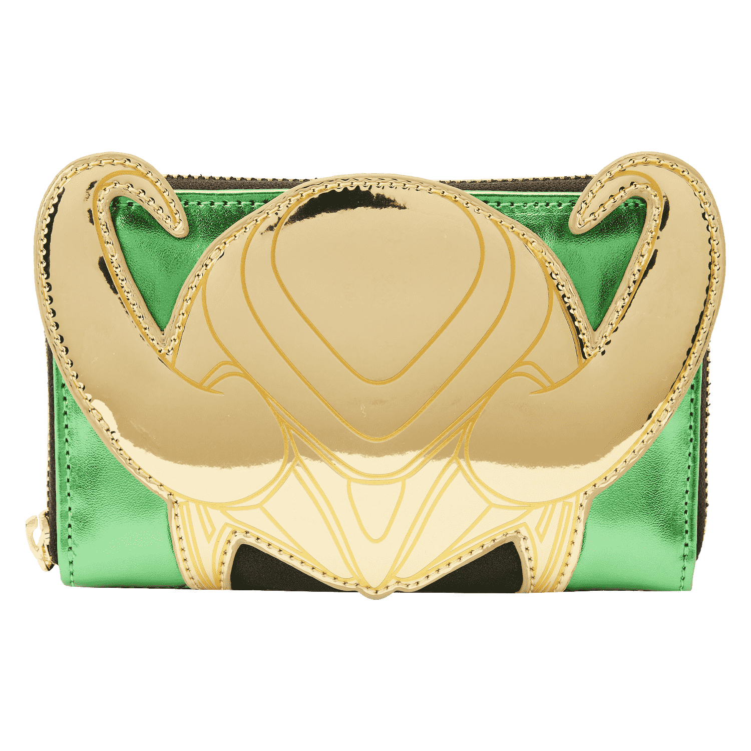 Marvel Metallic Loki Cosplay Zip Around Wallet - Figurine Wallets