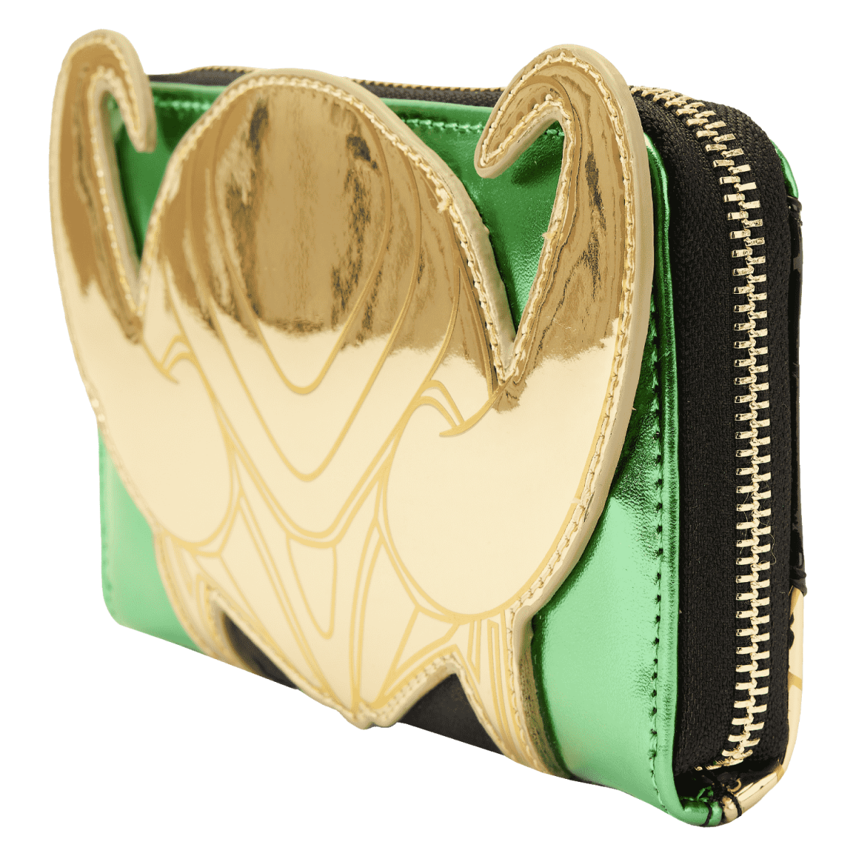 Marvel Metallic Loki Cosplay Zip Around Wallet - Figurine Wallets Marvel - vue 2