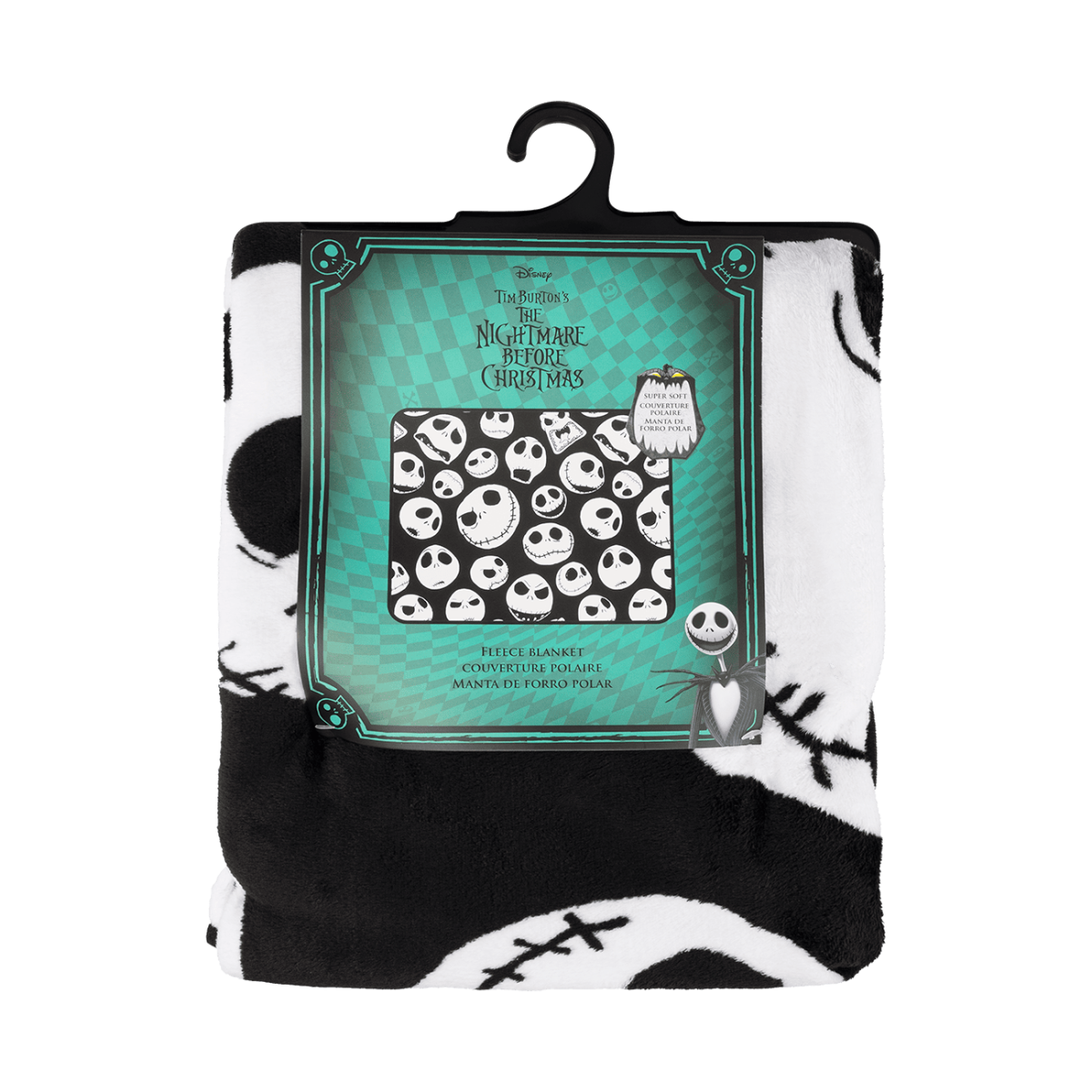 Jack Skellington Fleece Throw - Figurine Housewares Disney - vue 4