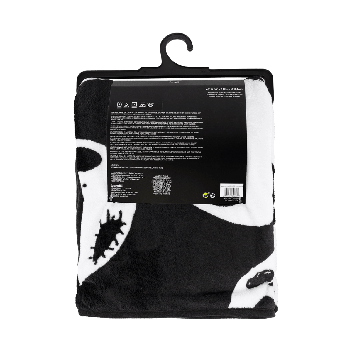 Jack Skellington Fleece Throw - Figurine Housewares Disney - vue 5