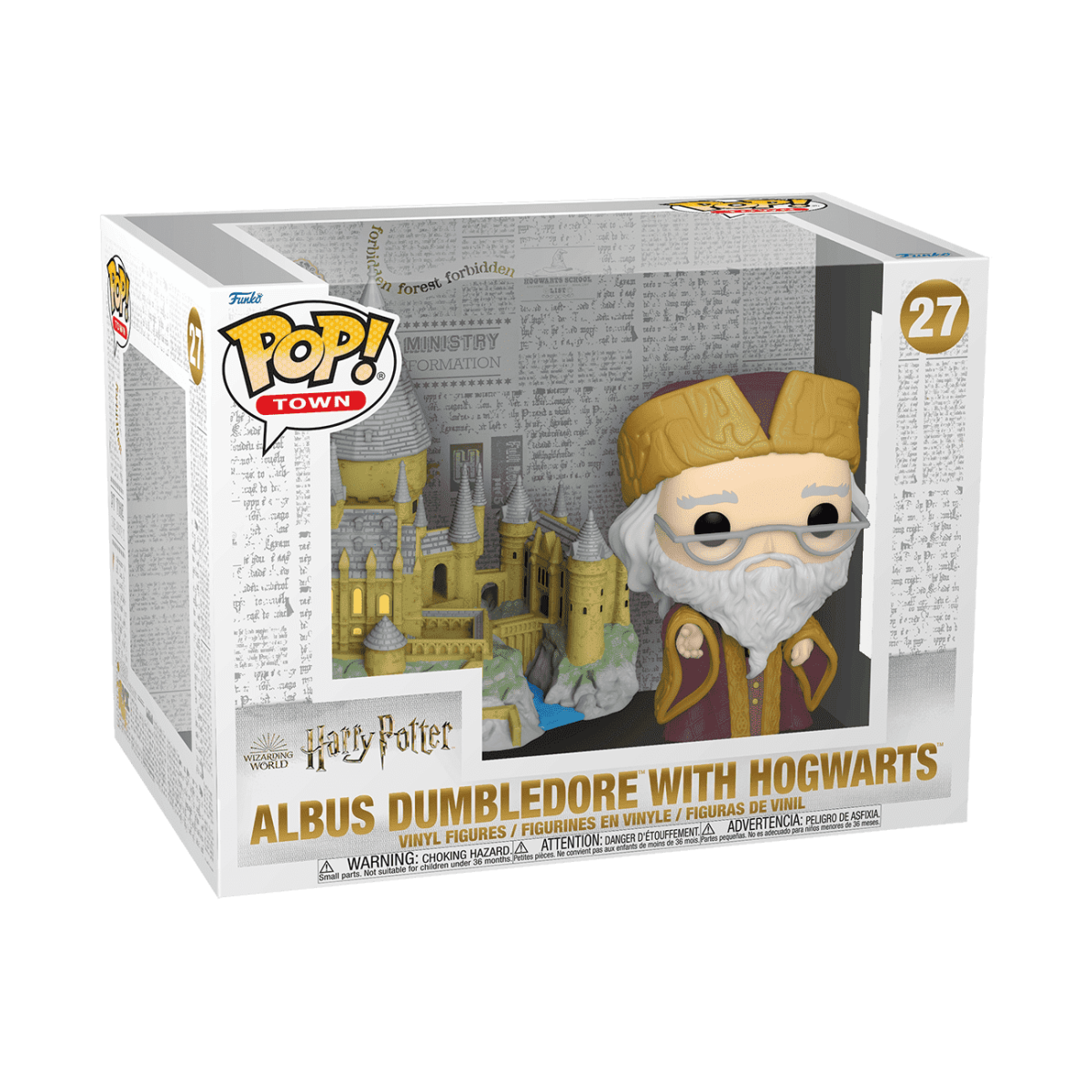 Pop! Town Albus Dumbledore with Hogwarts - Figurine Pop! Harry Potter - vue 2