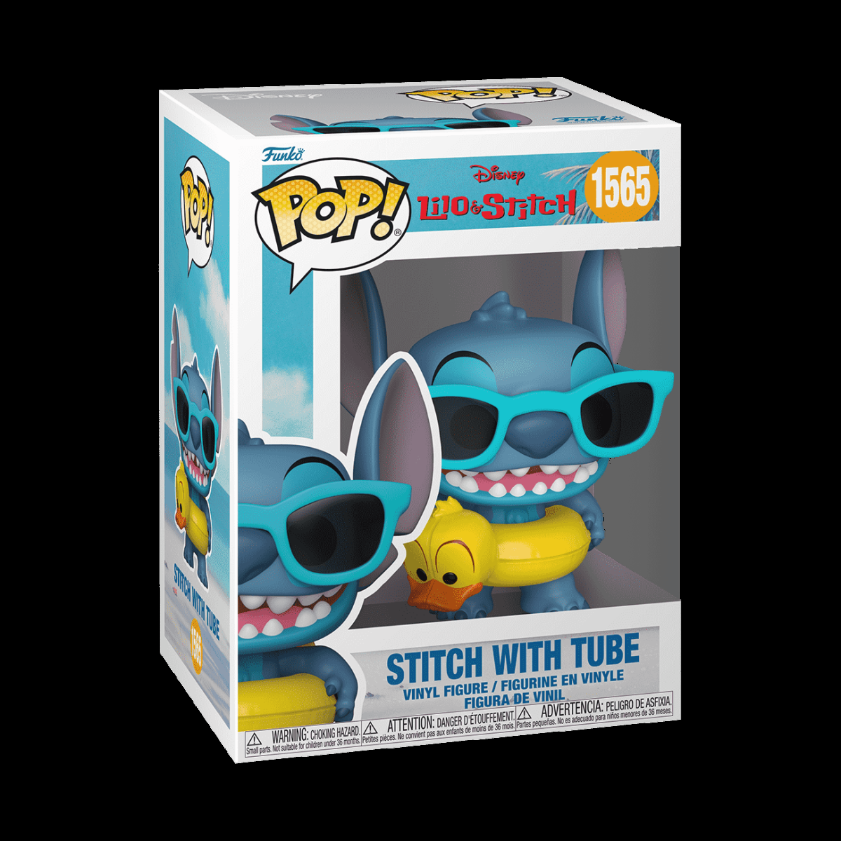 Pop! Stitch with Tube - Figurine Pop! Disney - vue 2