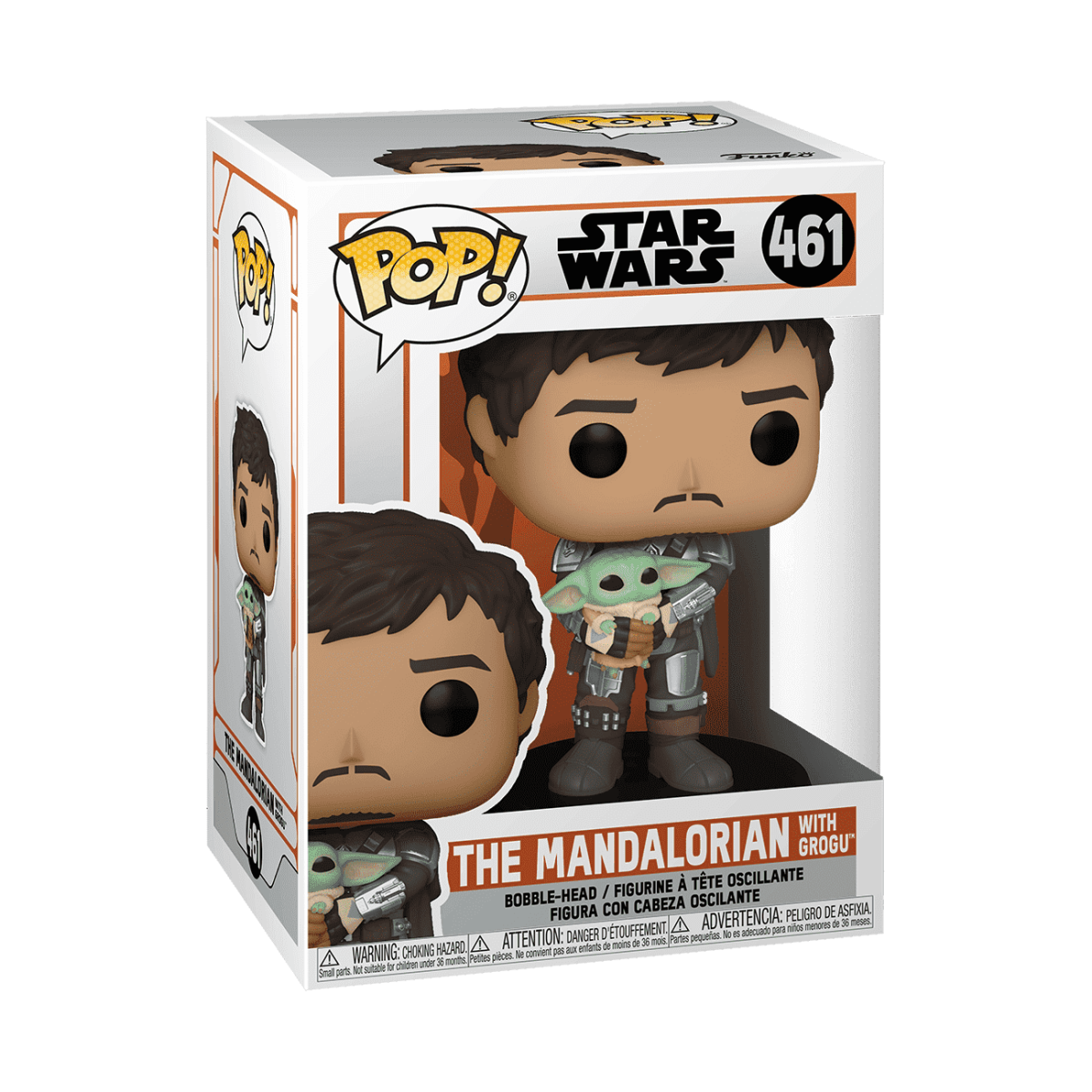 Pop! The Mandalorian with Grogu - Figurine Pop! Star Wars - vue 2