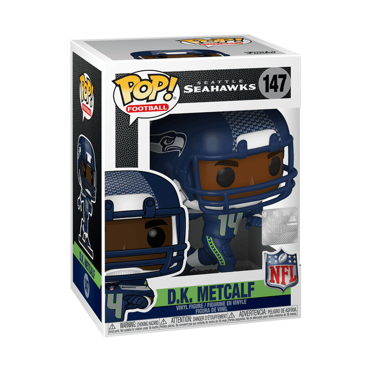 Pop! D.K. Metcalf - Figurine Pop! NFL - vue 2