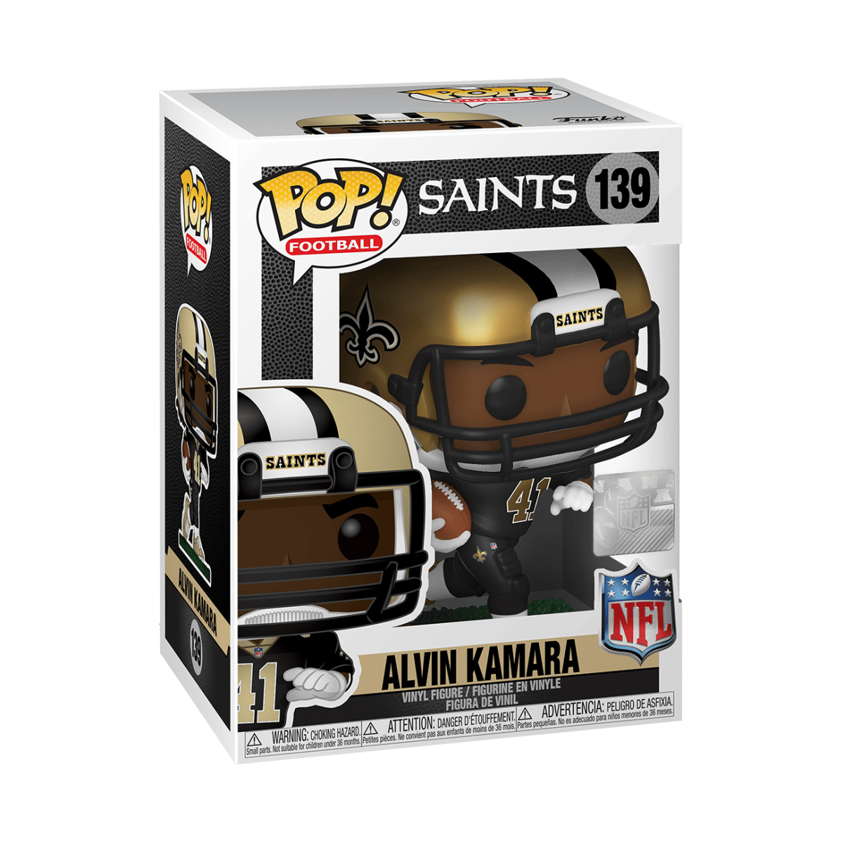 Pop! Alvin Kamara - Figurine Pop! NFL - vue 2