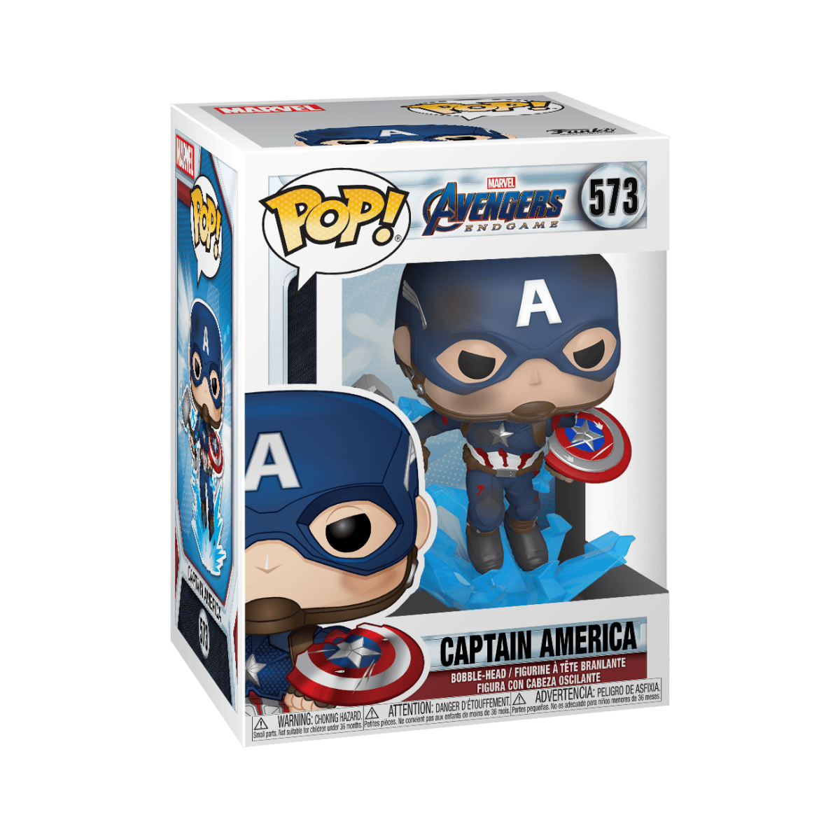 Pop! Captain America with Broken Shield - Figurine Pop! Marvel - vue 2