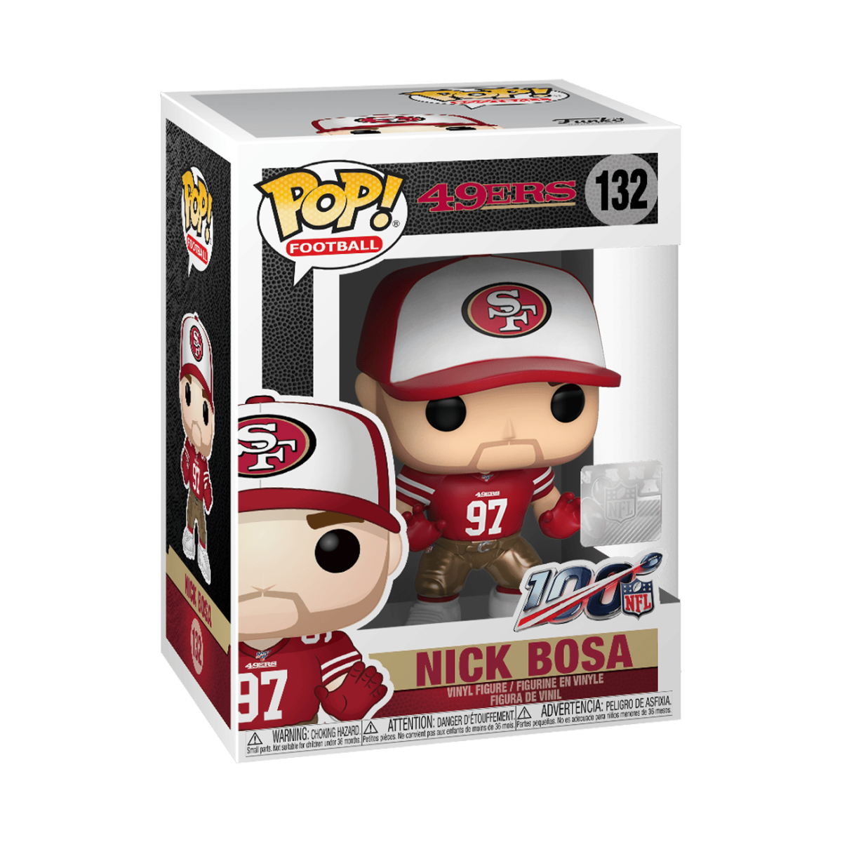 Pop! Nick Bosa (Home Jersey) - Figurine Pop! NFL - vue 2