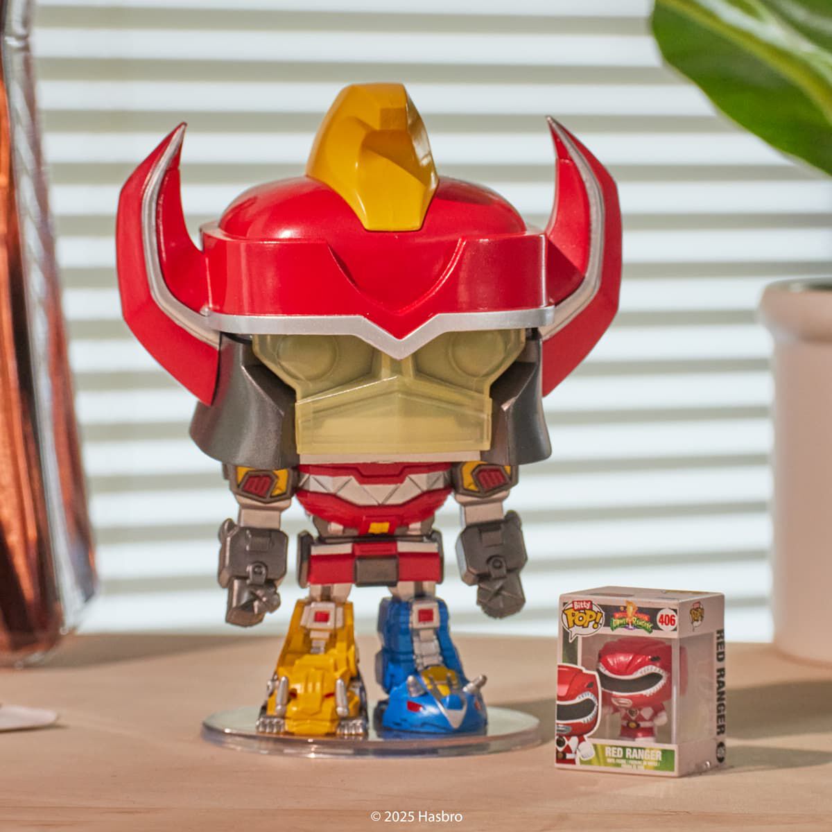 Bitty Pop! Bitty Bot Megazord with Red Ranger - Figurine Bitty Pop! Power Rangers - vue 2