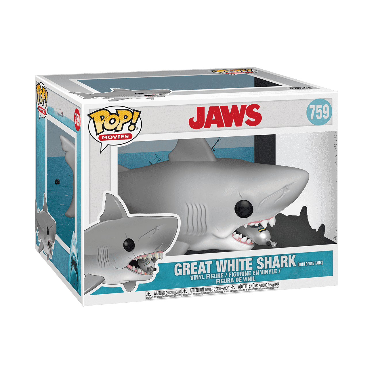 Pop! Super Jaws with Diving tank - Figurine Pop! Jaws - vue 2