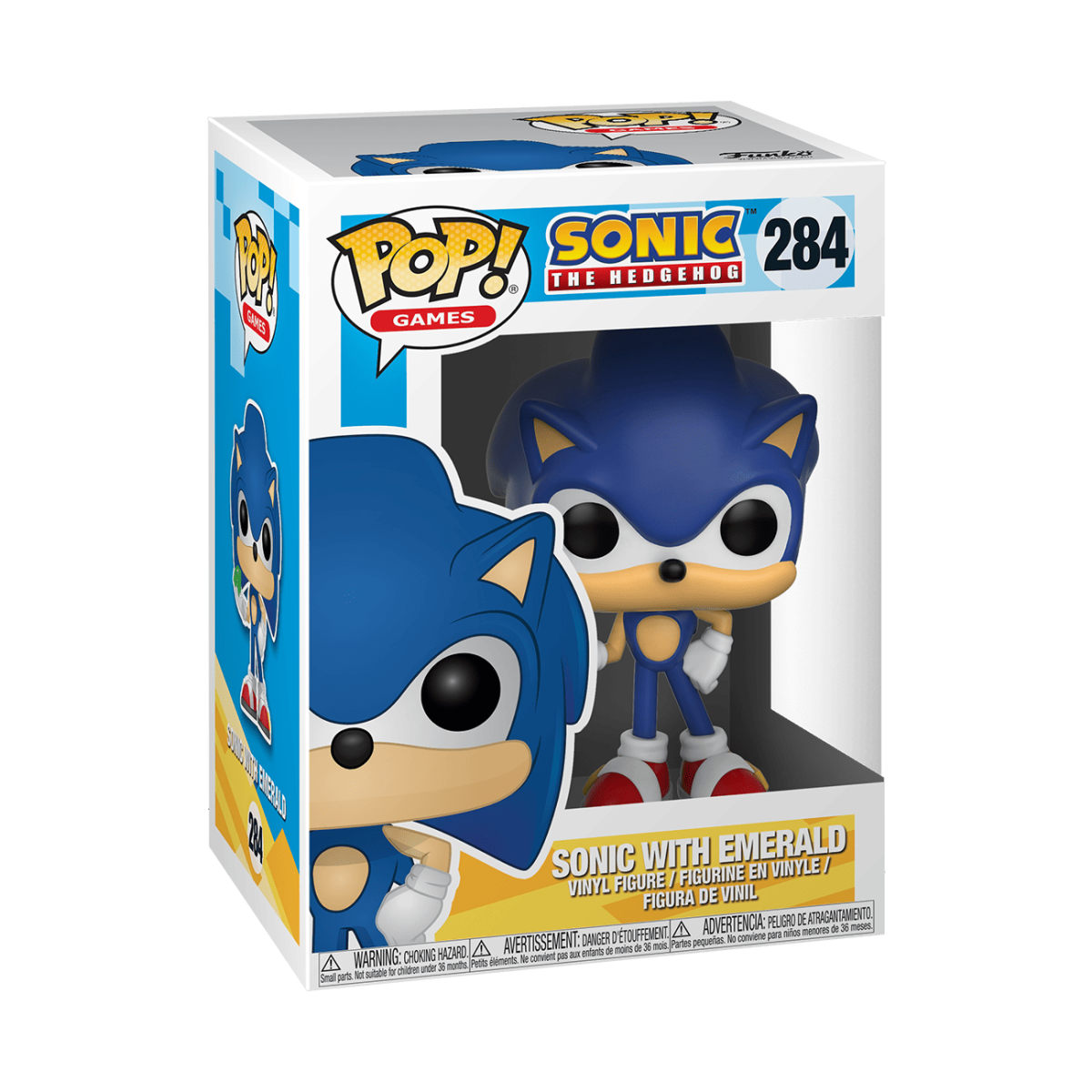 Pop! Sonic with Emerald - Figurine Pop! Sonic The Hedgehog - vue 2