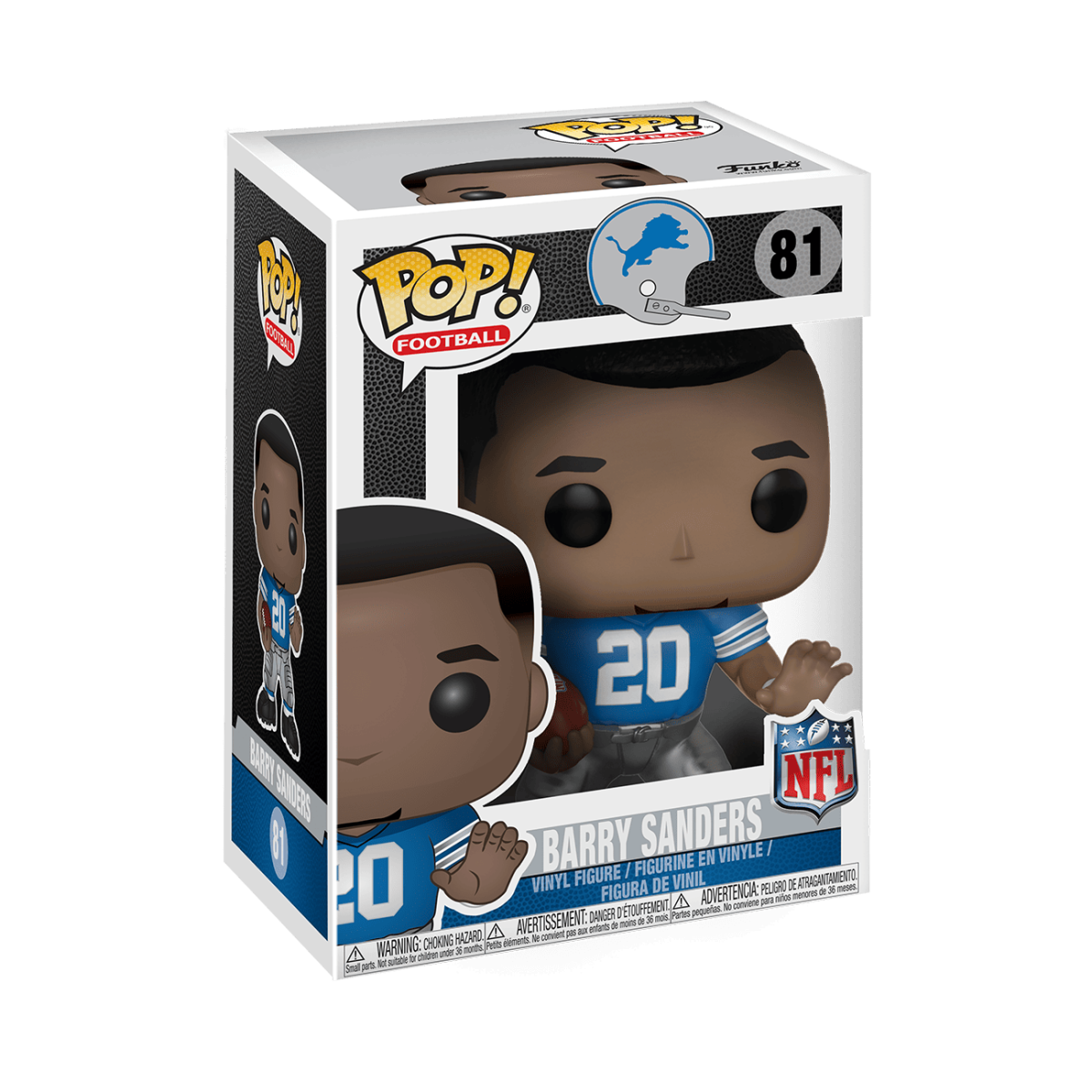 Pop! Barry Sanders - Figurine Pop! NFL - vue 2
