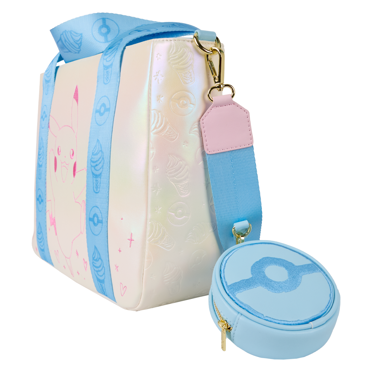 Pokémon Iridescent Pikachu Tote Crossbody Bag with Coin Bag - Figurine Bags Pokémon - vue 4