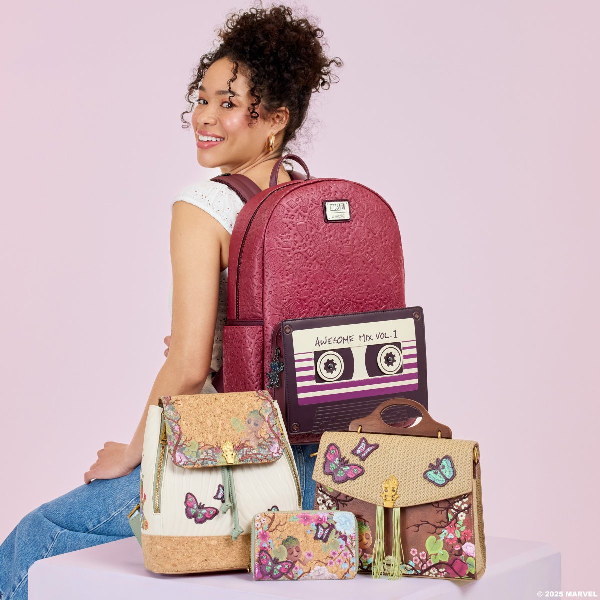 Guardians of the Galaxy Groot Mixtape All-Over Print Full-Size Backpack - Figurine Bags Marvel - vue 2