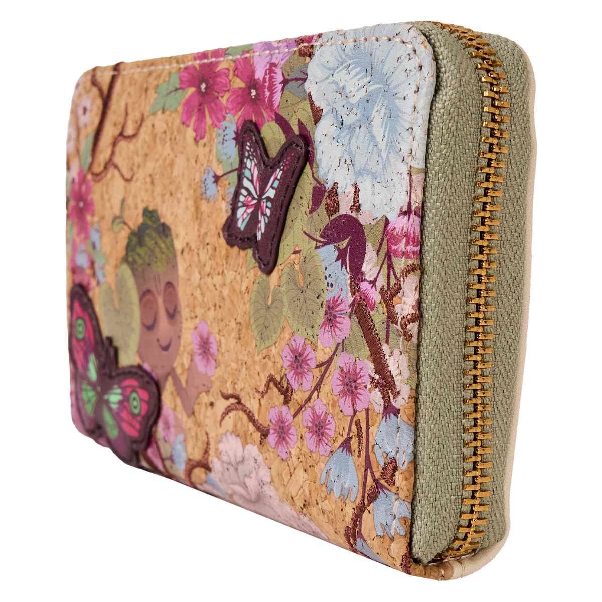 Guardians of the Galaxy Floral Groot Zip Around Wallet - Figurine Wallets Marvel - vue 3