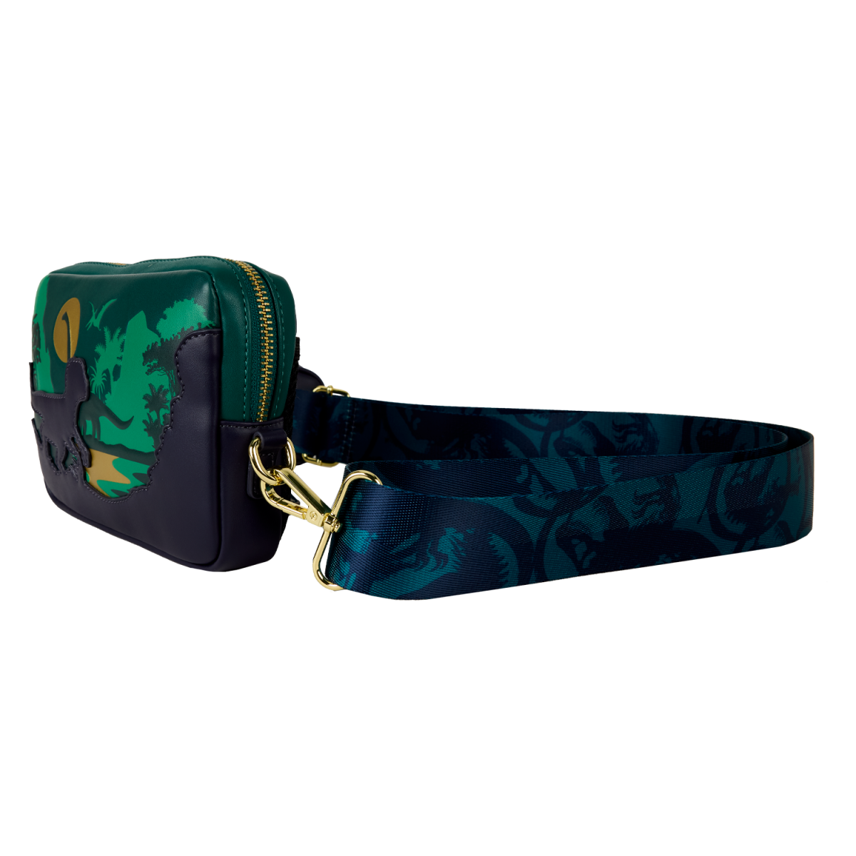 Jurassic World Jungle Dinosaur Silhouette Sling Crossbody Bag With Coin Bag - Figurine Bags Jurassic World - vue 4