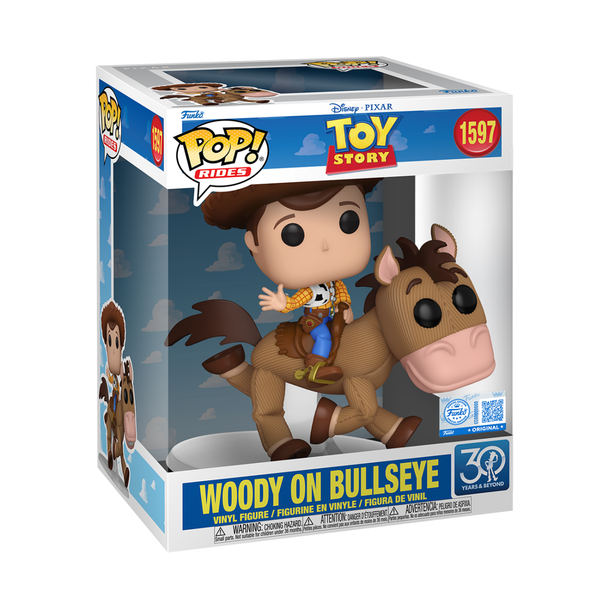 Pop! Rides Deluxe Woody on Bullseye (30th Anniversary) - Figurine Pop! Pixar - vue 2