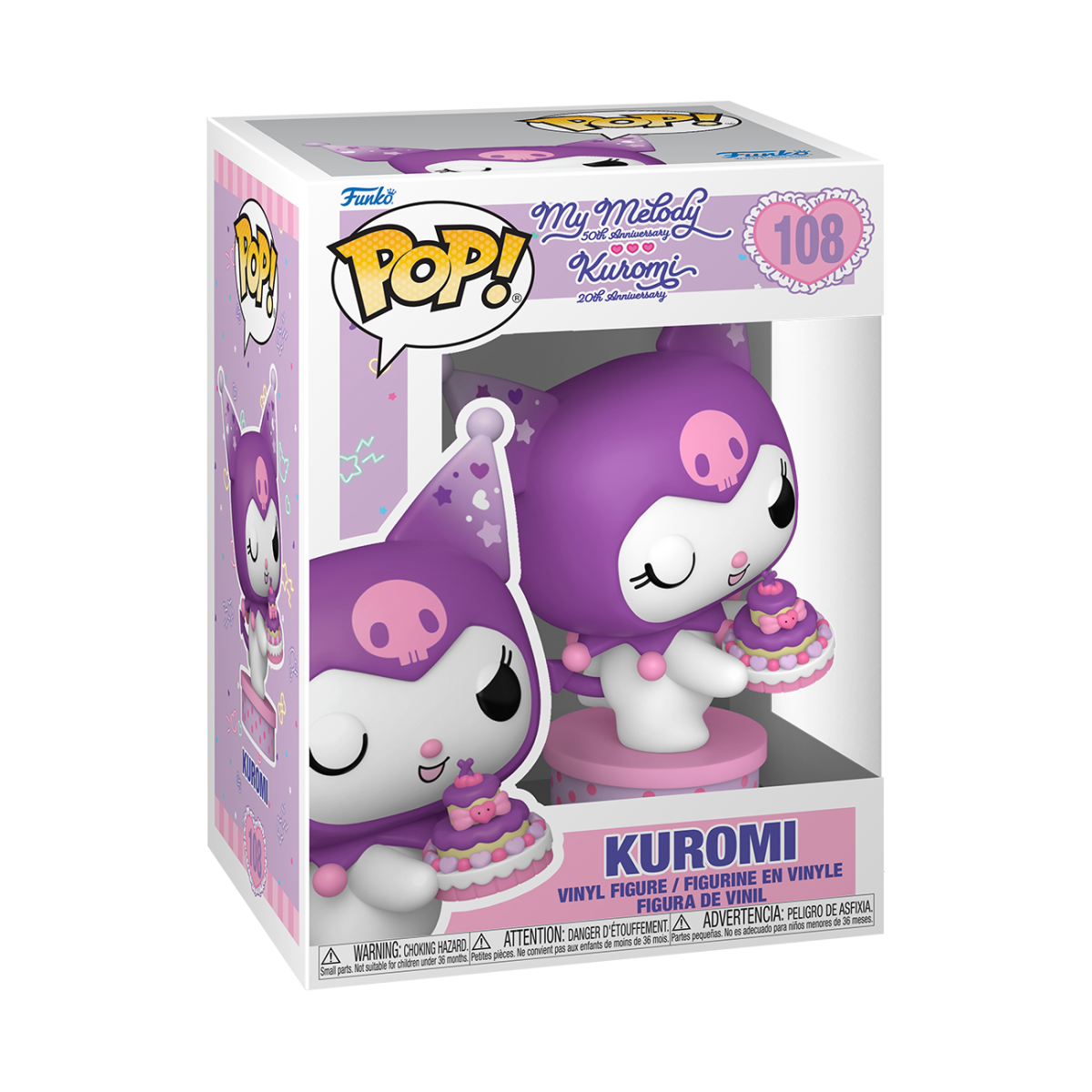 Pop! Kuromi with Cake (20th Anniversary) - Figurine Pop! Sanrio - vue 2