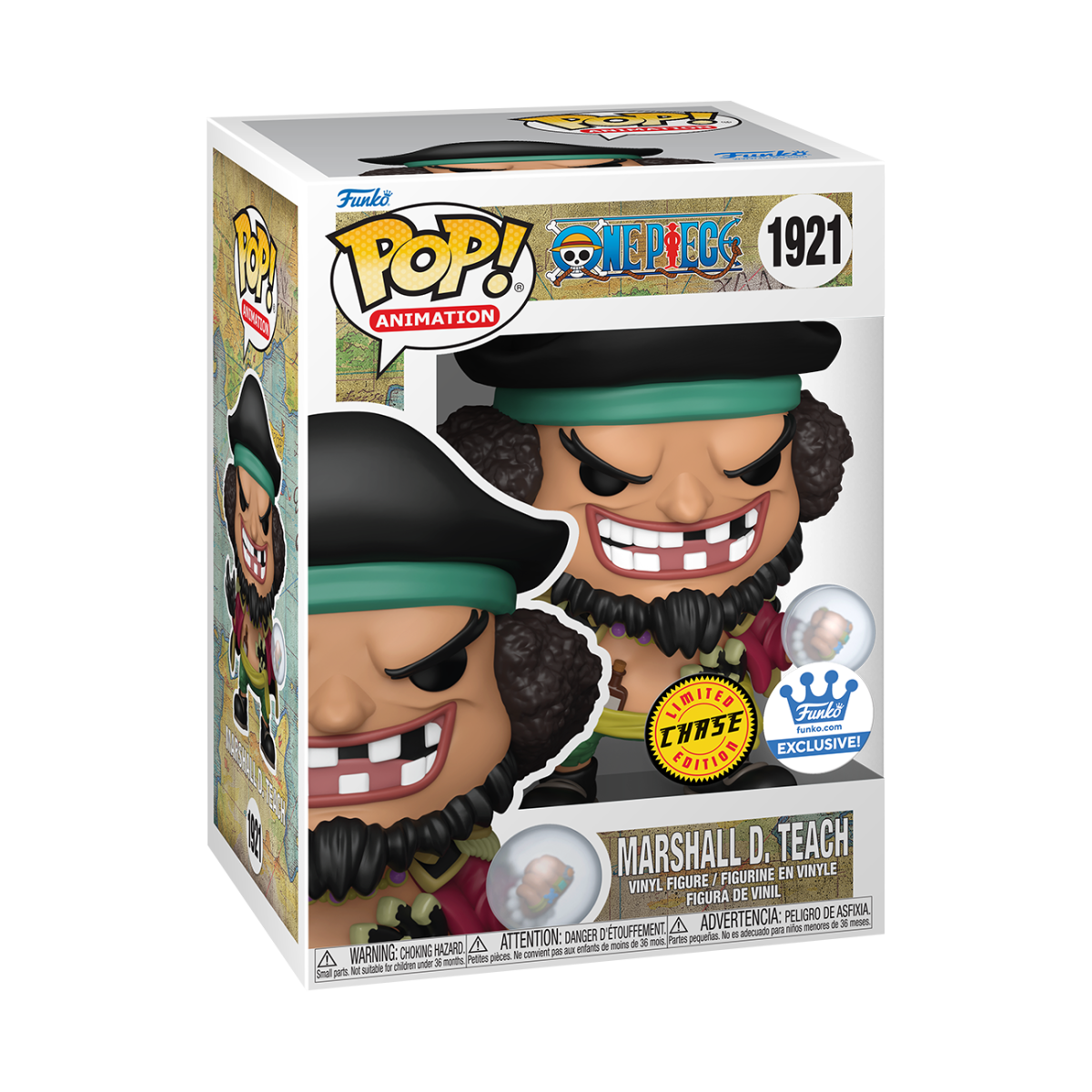 Pop! Marshall D. Teach with Pop! Protector - Figurine Pop! One Piece - vue 4
