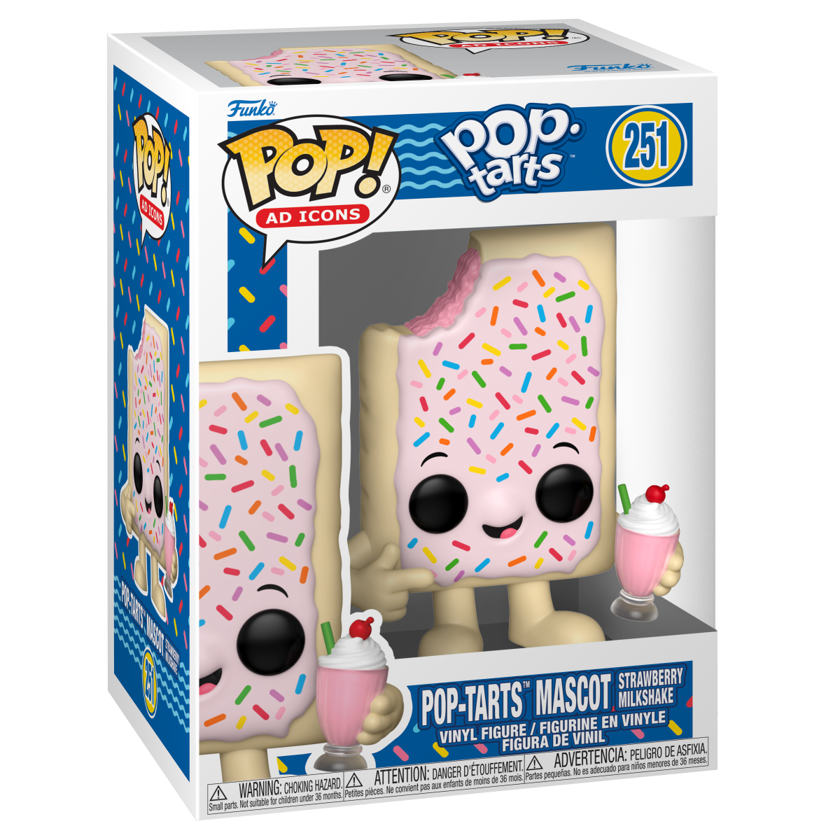 Pop! Pop-Tarts Mascot Strawberry Milkshake - Figurine Pop! Pop Tarts - vue 2