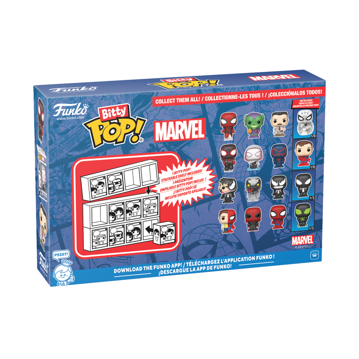 Bitty Pop! Spider-Man 4-Pack Series 1 - Figurine Bitty Pop! Marvel - vue 3