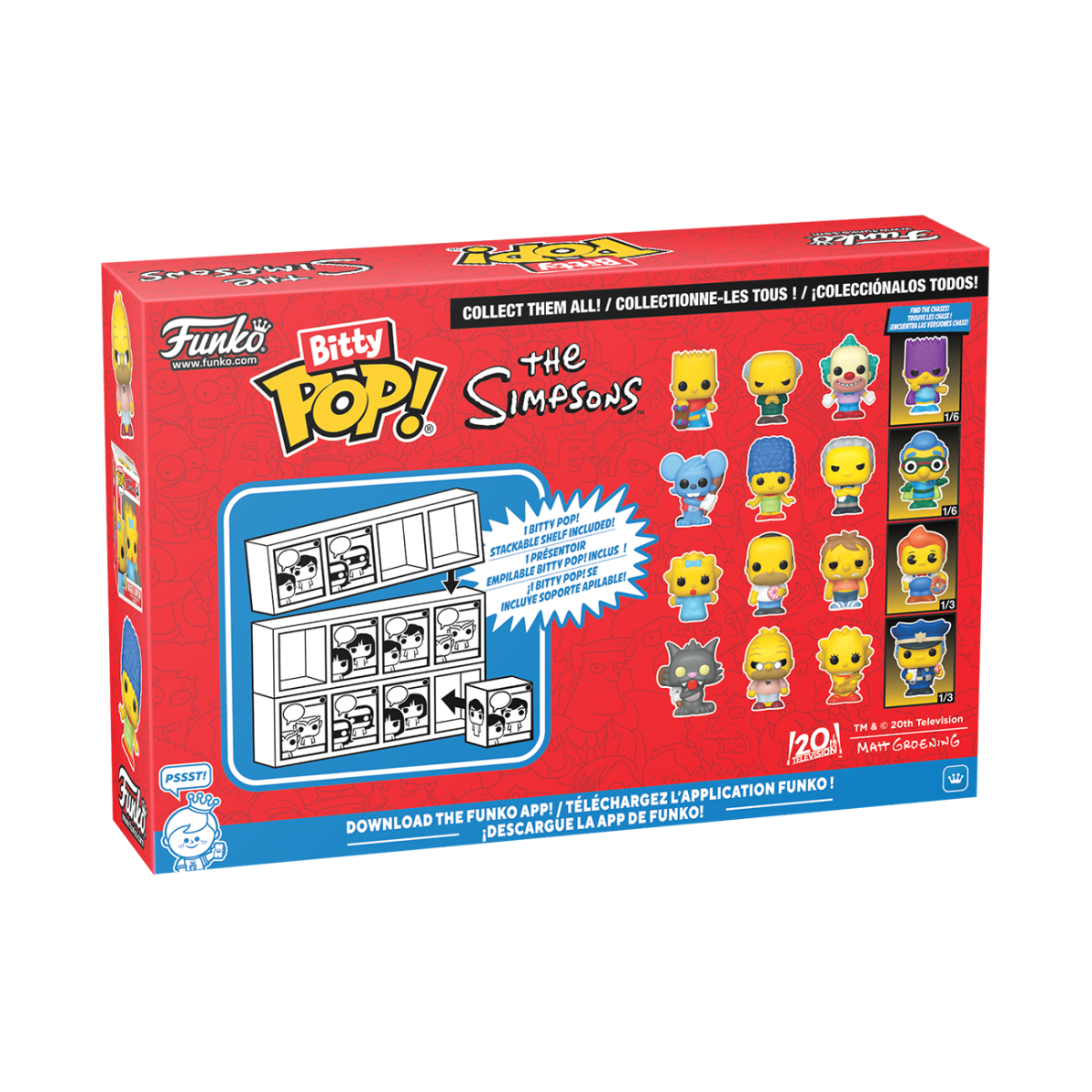 Bitty Pop! The Simpsons 4-Pack Series 1 - Figurine Bitty Pop! The Simpsons - vue 3