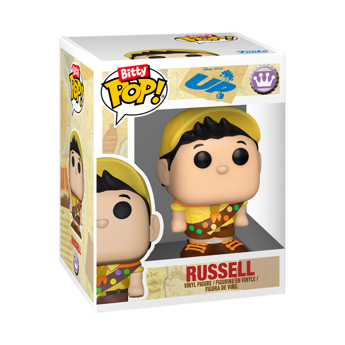 Bitty Pop! Towns Russell and The House - Figurine Bitty Pop! Pixar - vue 3